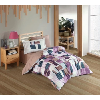 Tek Kişilik Poplin Nev Takımı Dream Bordo