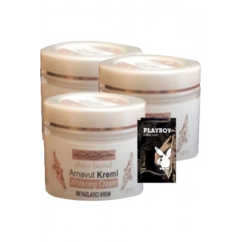 Three Brand Arnavut Kremi 100 ml 3x Adet Whitens Cream Antikara Kremi SNMP20401 + 1 Adet Jel Hediye