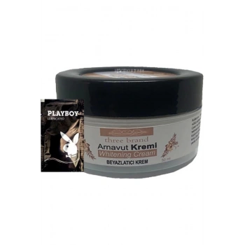 Three Brand Arnavut Kremi Whitening Cream Bölgesel Aklık Kremi 50 ml + 1 Hediye Jel