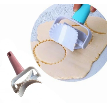 Tırtıklı Daire Şeklinde Hamur Kesici Kurabiye Ruleti