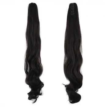 Tokalı Dalgalı At Kuyruğu / Kahverengi