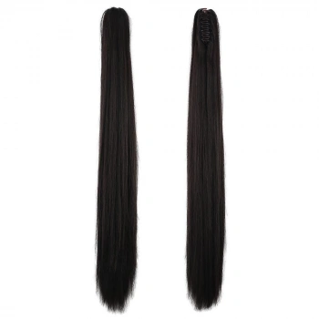 Tokalı Düz At Kuyruğu / Kahverengi