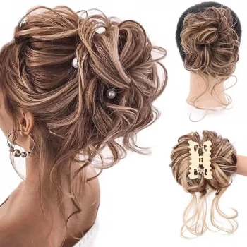 Tokalı Kuyruklu Dağınık Topuz  / Balköpüğü Kahverengi Röfleli