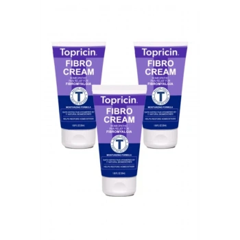 Topricin Fibro Krem Sırt Kas Eklemleriniz Fıtığınız Bel Bacak Vucut Agrı Kremi 50 ml 3 Adet