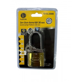Tudor 38 mm Uzun Sarı Asma Kilit