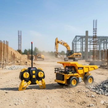 Uzaktan Kumandalı Şarjlı İş Makinası 1:24 40 Mhz  - Damperli Kamyon