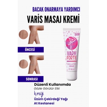 Var.is Bölgesi Için Bacak Onarmaya Yardımcı Besleyici Varyforte Masaj Kremi 100ml