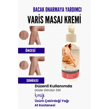Var.is Bölgesi Için Bacak Onarmaya Yardımcı Ve Besleyici on Masaj Kremi 100 ml