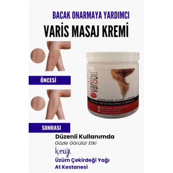 Var.is Bölgesi Için Bacak Onarmaya Yardımcı Ve Besleyici on Masaj Kremi 200 ml