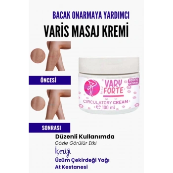 Var.is Bölgesi Için Bacak Onarmaya Yardımcı Ve Besleyici Varyforte Masaj Kremi 100 ml
