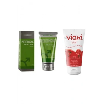 Viaxi Proloongıng Krem 56 Ml+Viaxi Çilek Aromalı Kayganlaştırcı