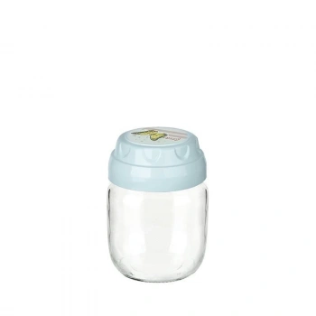 Vintage  Dekoratif  Desenli Cam Kavanoz 425ml - 14,3 oz