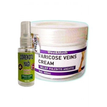 West & Month Varicose Veins Bakım Kremi 100 ml + Çörek Otu Yağı 30 ml