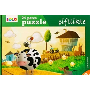Yer Puzzle-24 Parça Puzzle - Çiftlikte