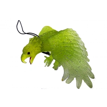 Yeşil Renk Yumuşak Plastik Şaka Kartal sa Anahtarlık Şaka Malzemesi