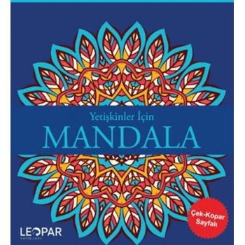 Yetişkinler İçin Mandala - Lacivert