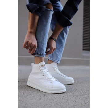 Yüksek Taban Ayakkabı C- Beyaz