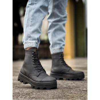 Yüksek Taban Ayakkabı  Siyah (Siyah Taban)