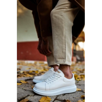 Yüksek Taban Günlük Ayakkabı  Beyaz
