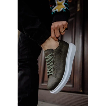 Yüksek Taban Günlük Ayakkabı  Haki