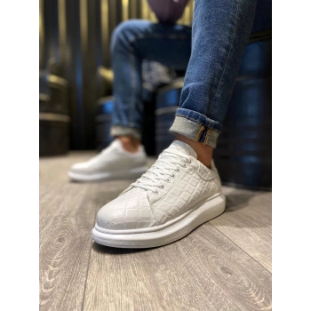 Yüksek Taban Günlük Ayakkabı  KAPİTONE Beyaz