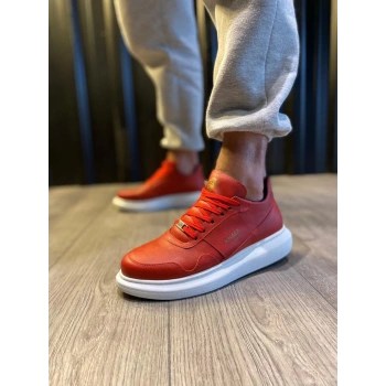 Yüksek Taban Günlük Ayakkabı  Kırmızı