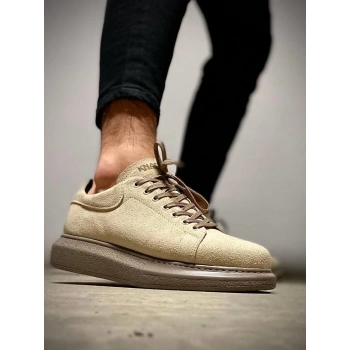 Yüksek Taban Günlük Ayakkabı  Vizon Süet