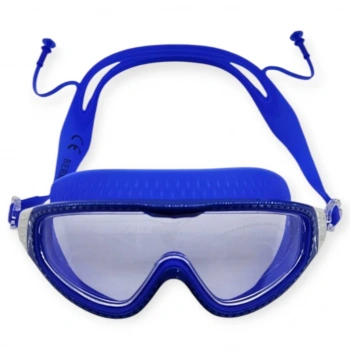 Yüzücü Gözlüğü Silikon Kulaklıklı MAVİ - AF108