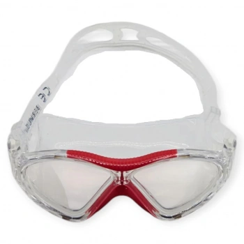 Yüzücü Sörf Gözlüğü Kulaklık Hediyeli BEYAZ/KIRMIZI - 8170