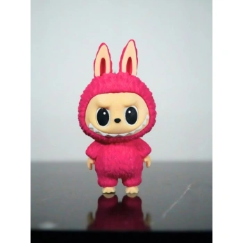 Labubu Sevimli Pembe Oyuncak  Anahtarlık 13cm -