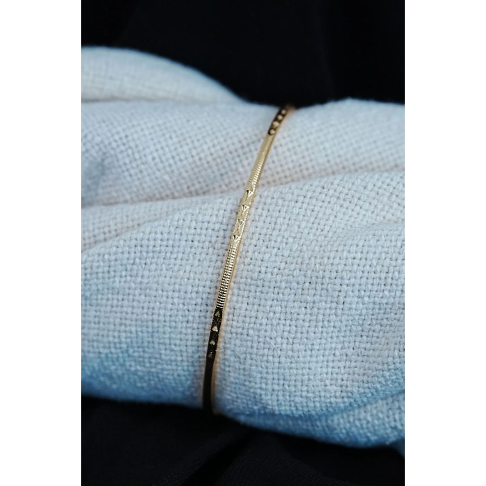 Ajda Bilezik Baklava Desenli 22 Ayar Kaplama 1 Adet