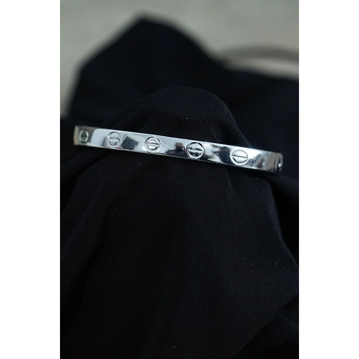 Gümüş Renk Çivi Kombin Bileklik Seti 2 Adet