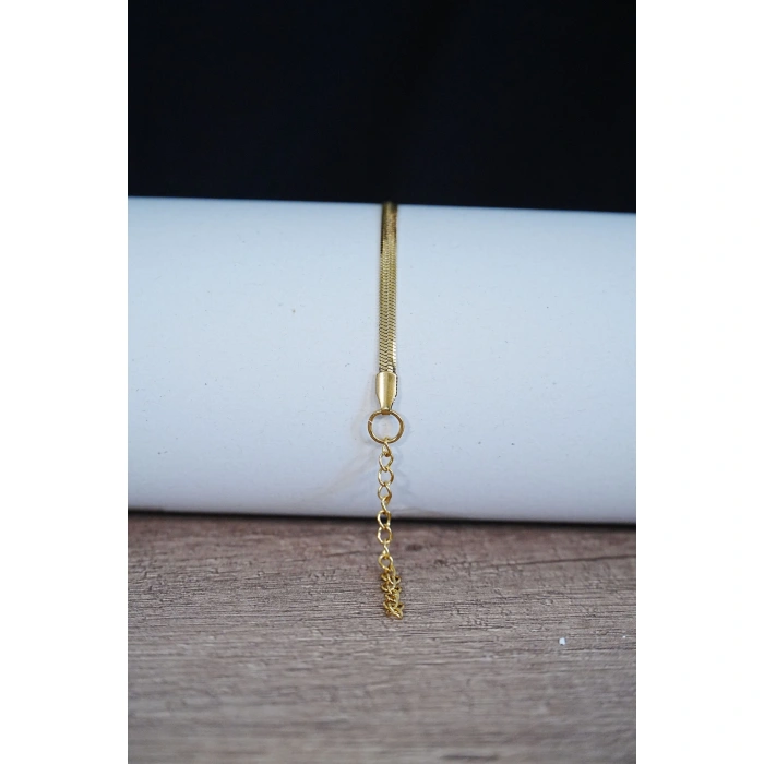 İtalyan Tasarım Çelik Çift Bileklik  Unisex Altın Gümüş Renk, Kararmaz 2 Adet