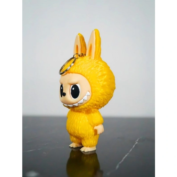 Labubu Anahtarlık Figür Oyuncak Sarı 13cm Kaliteli -