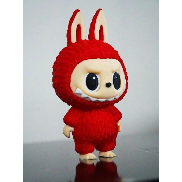 Labubu Figür Anahtarlık Kırmızı 13 cm Kaliteli -