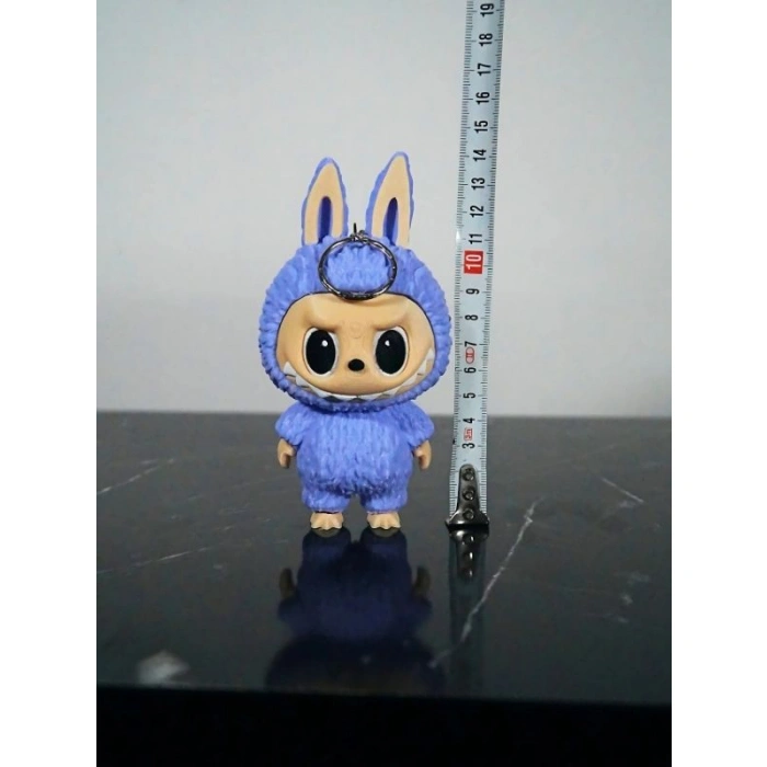 Labubu Figür Anahtarlık Lila 13 cm Kaliteli -