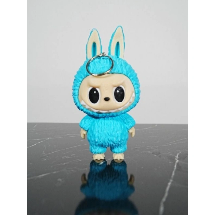 Labubu Figür Anahtarlık Turkuaz 13 cm Kaliteli -