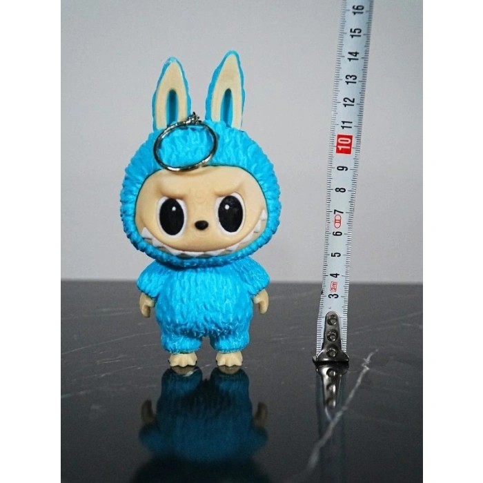 Labubu Figür Anahtarlık Turkuaz 13 cm Kaliteli -