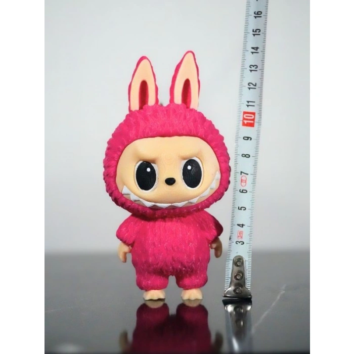 Labubu Figür Sevimli Pembe Oyuncak  Anahtarlık 13cm -