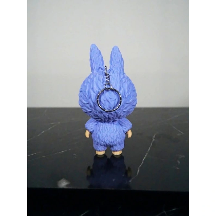 Labubu Lila Renk Figür Anahtarlık 13 cm Kaliteli -