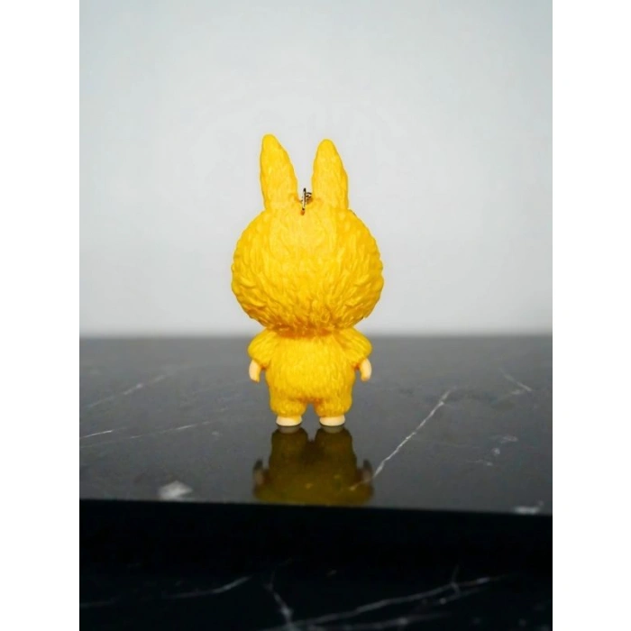 Labubu Oyuncak Figür Anahtarlık Sarı 13cm Kaliteli