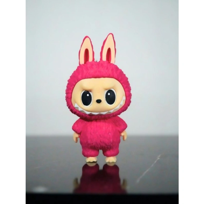 Labubu Sevimli Pembe Oyuncak  Anahtarlık 13cm -