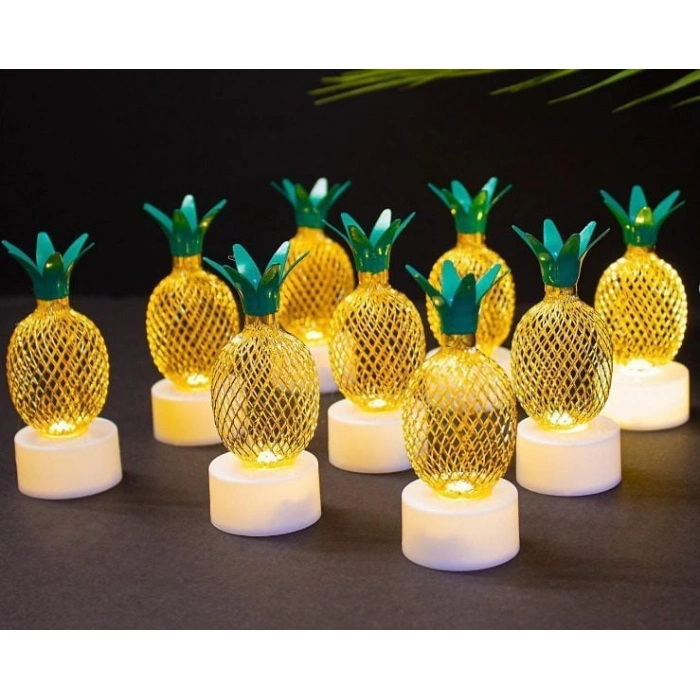 Led Mum Ananas Metal 3 Adet ()