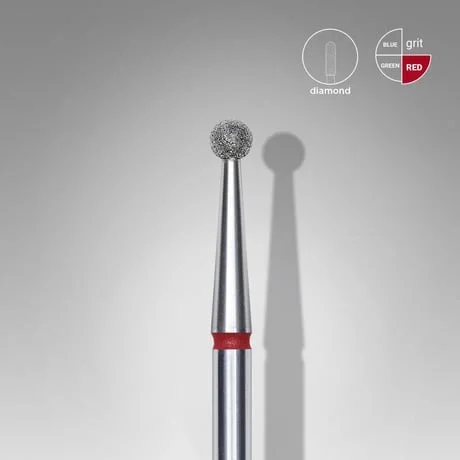 Elmas Küre Freze, Kırmızı, Çap 2,5 mm