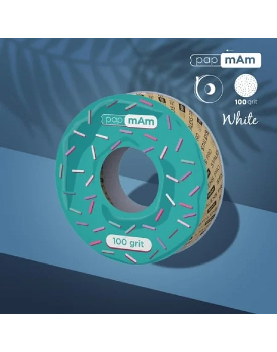 STALEKS PRO Plastik Bobin İçin EXPERT Yedek PapmAm Beyaz Bant Törpü Bloğu, 100 Grit