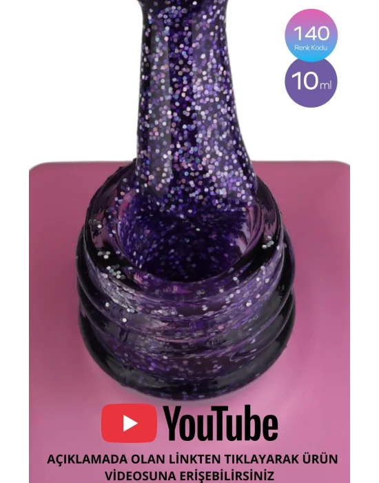 SHELBY 10 ML. A140 RENKLİ IŞILTILI KALICI OJE