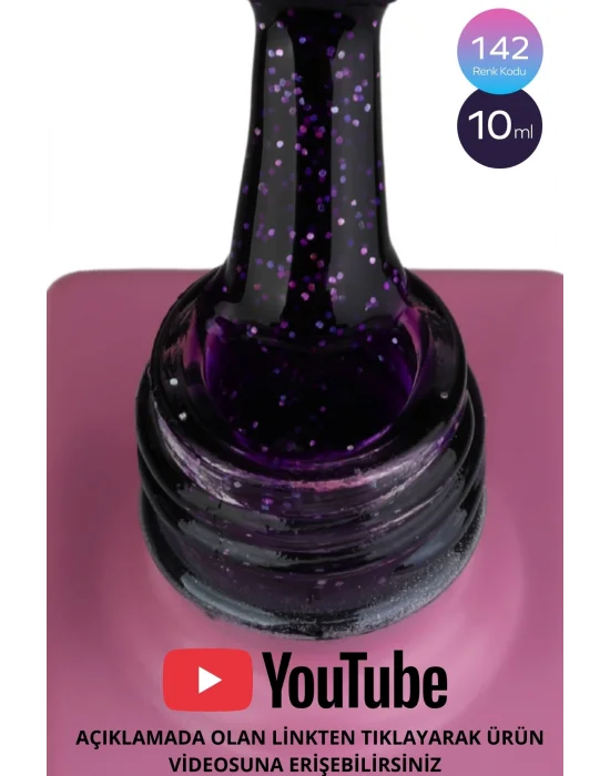 SHELBY 10 ML. A142 RENKLİ IŞILTILI KALICI OJE