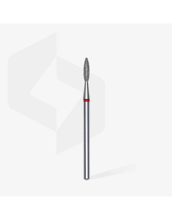 Elmas Alev Freze, Kırmızı, Çap 2,1 mm, Çalışma Kısmı 8 mm