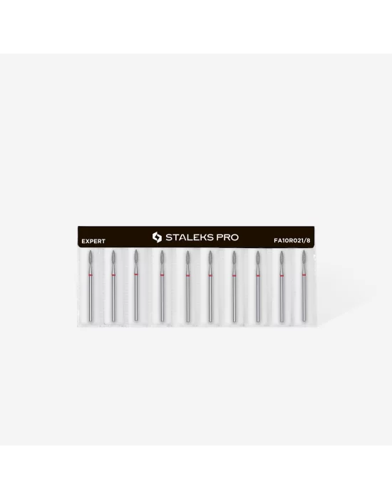 Elmas Alev Freze, Kırmızı, Çap 2,1 mm, Çalışma Kısmı 8 mm