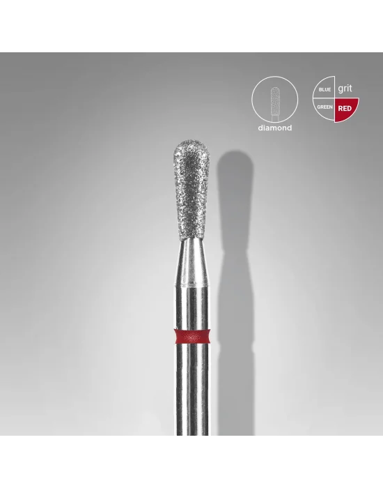 Elmas Kibrit Freze EXPERT, Kırmızı, Çap 2,3 mm, Çalışma Kısmı 5 mm